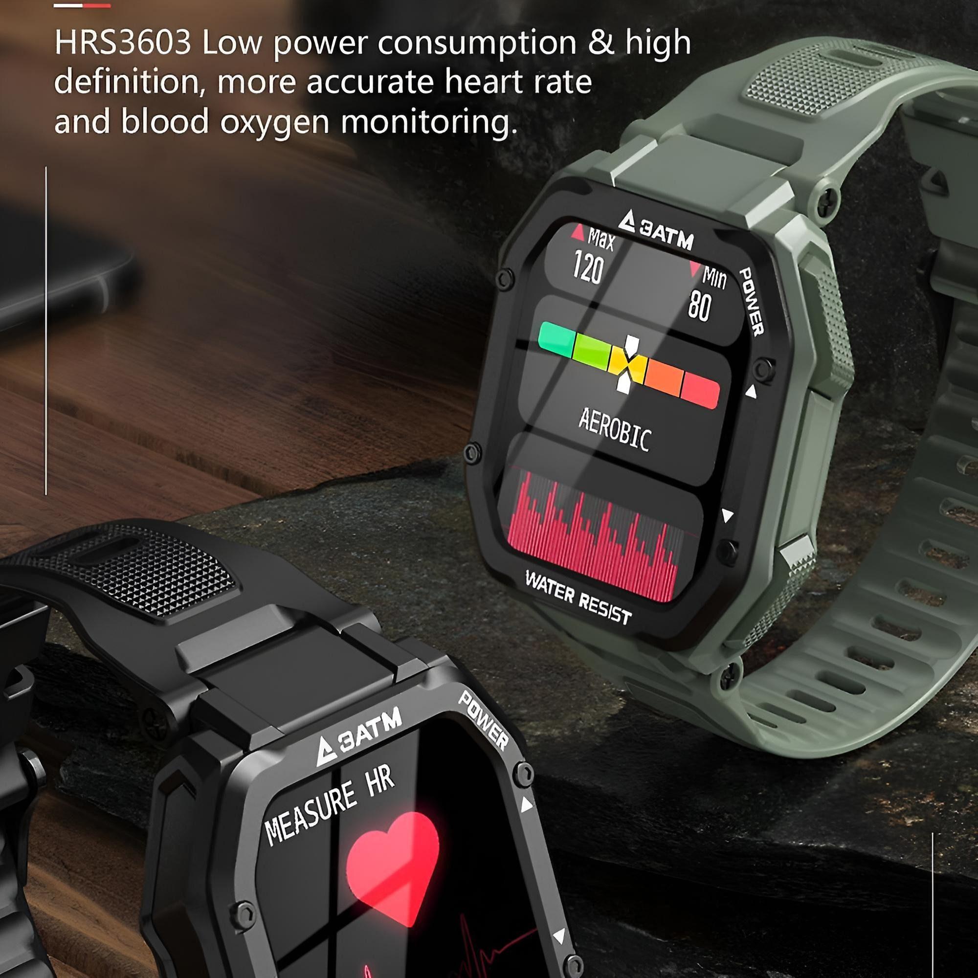 Canspot - Smartwatch/Fitnessuhr - Grün