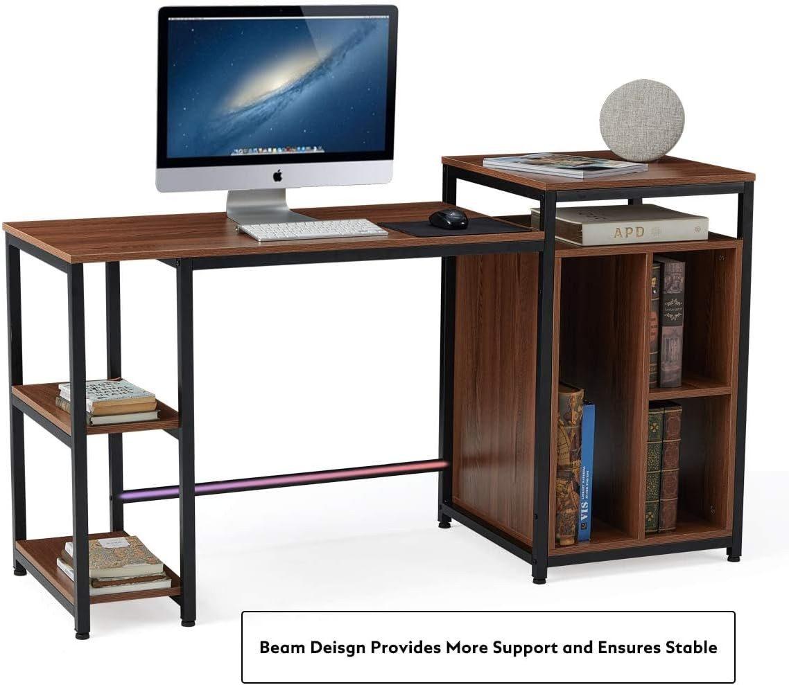 Regal-Schreibtisch - Computertisch, Bürotisch - Erommy
