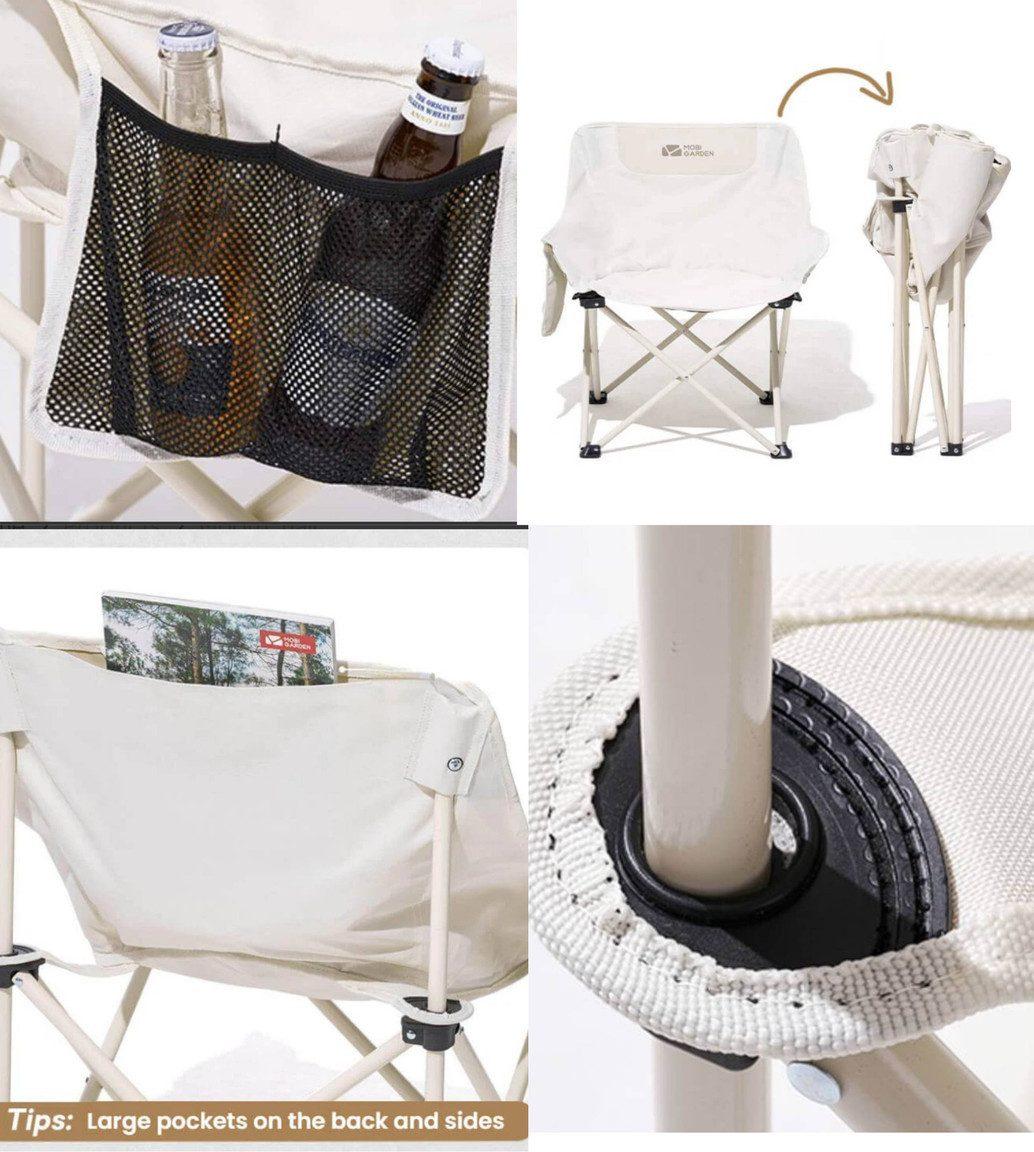 Mobi-Campingstuhl Moon Chair-Schwarz