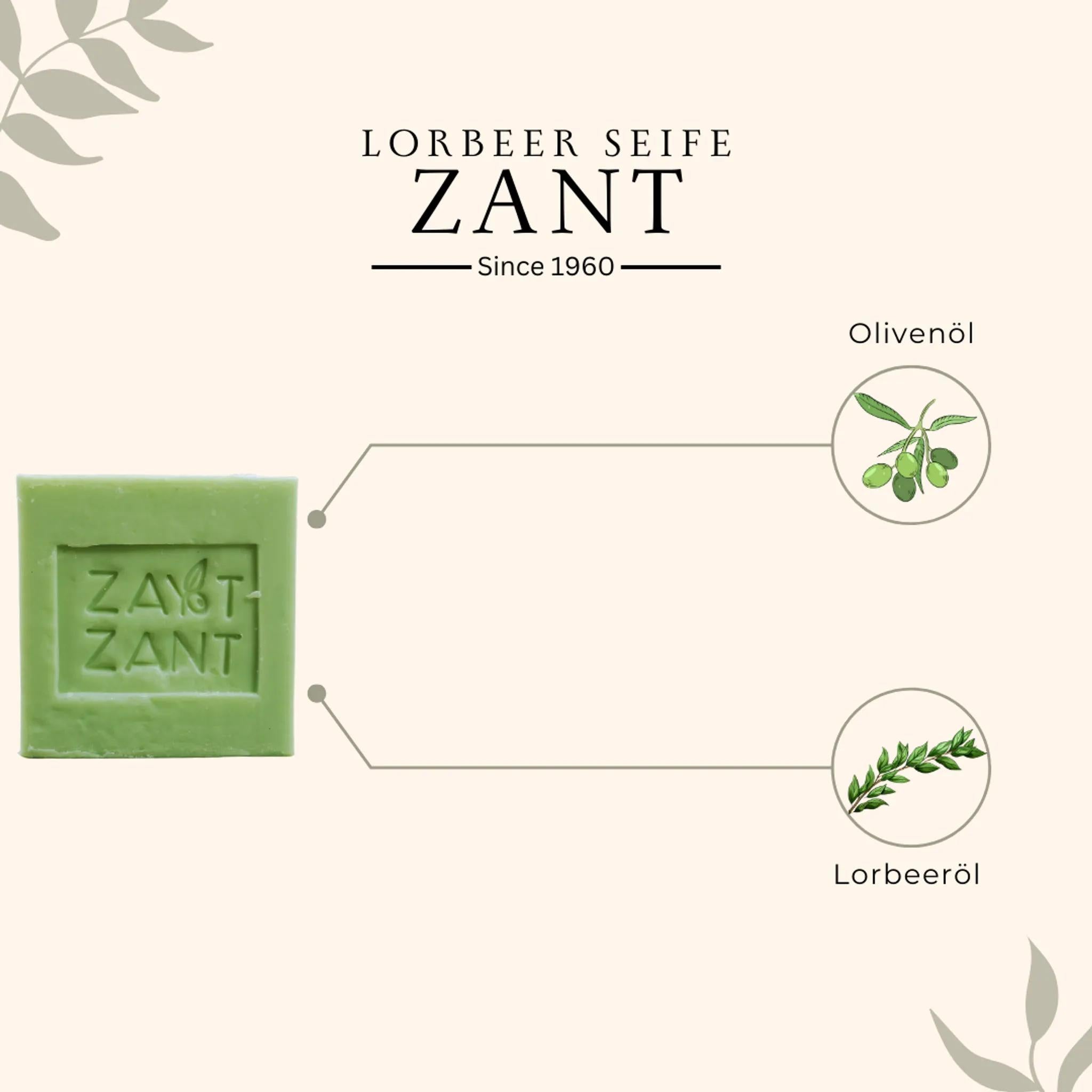 Zant - 6er-Set natürliche Seife - Lorbeereseife