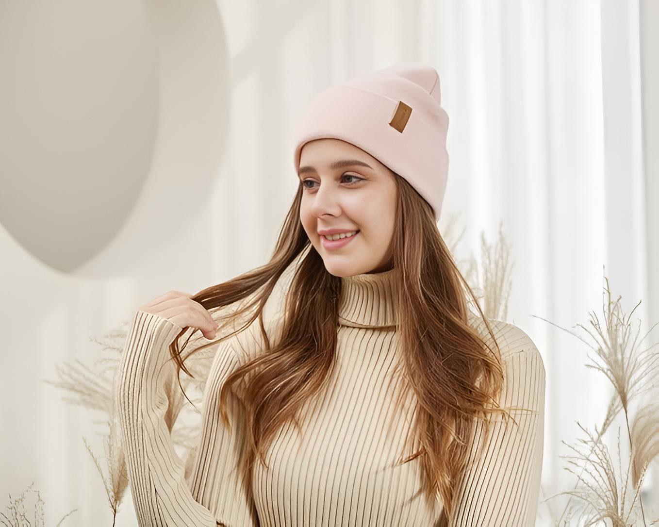 AHAHA Beanie - 9GV Schwarz/Rosa
