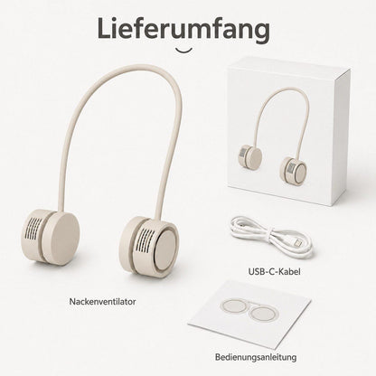 Zantan - Nackenventilator 360° verstellbar - Beige