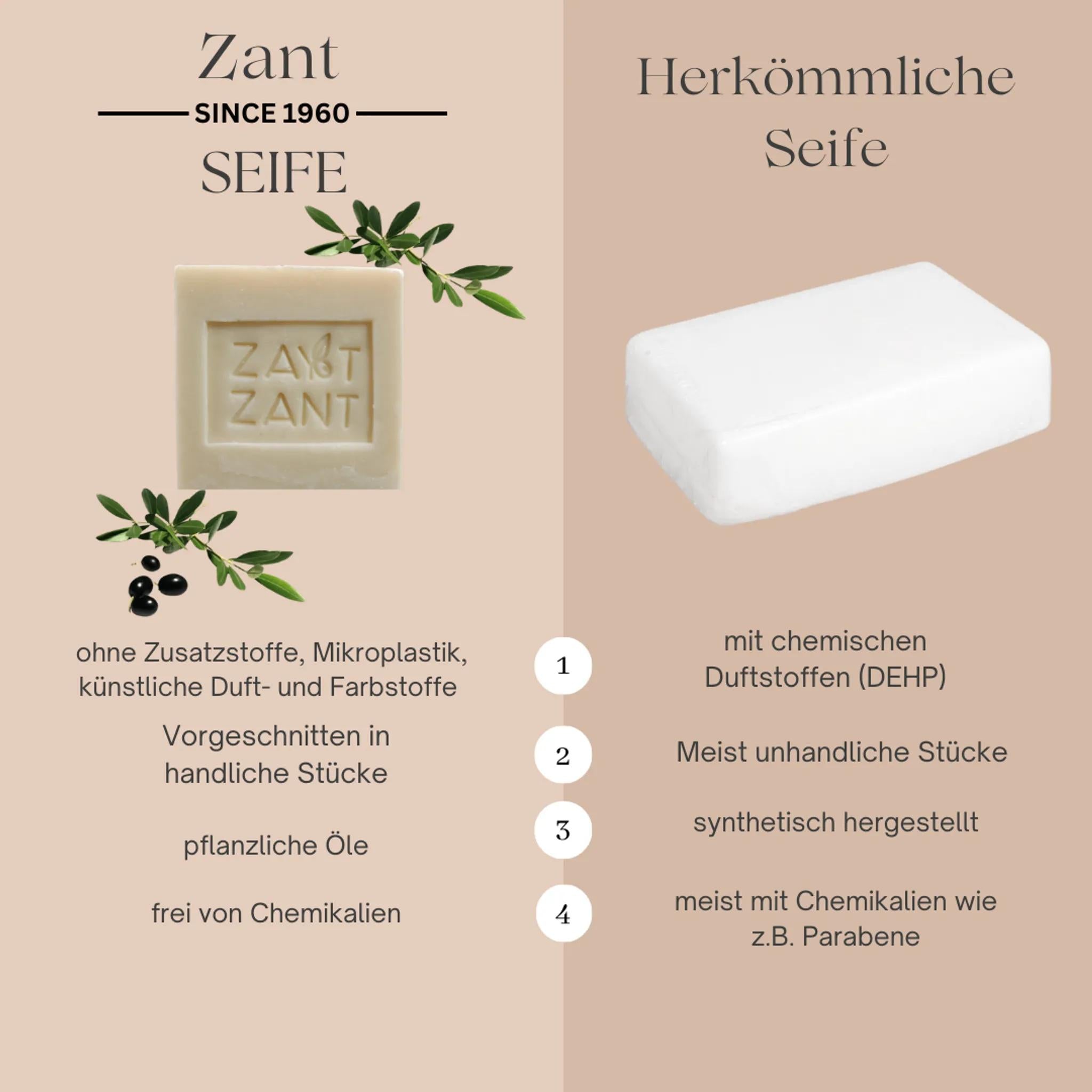 Zant - 6er-Set natürliche Seife - Olivenseife