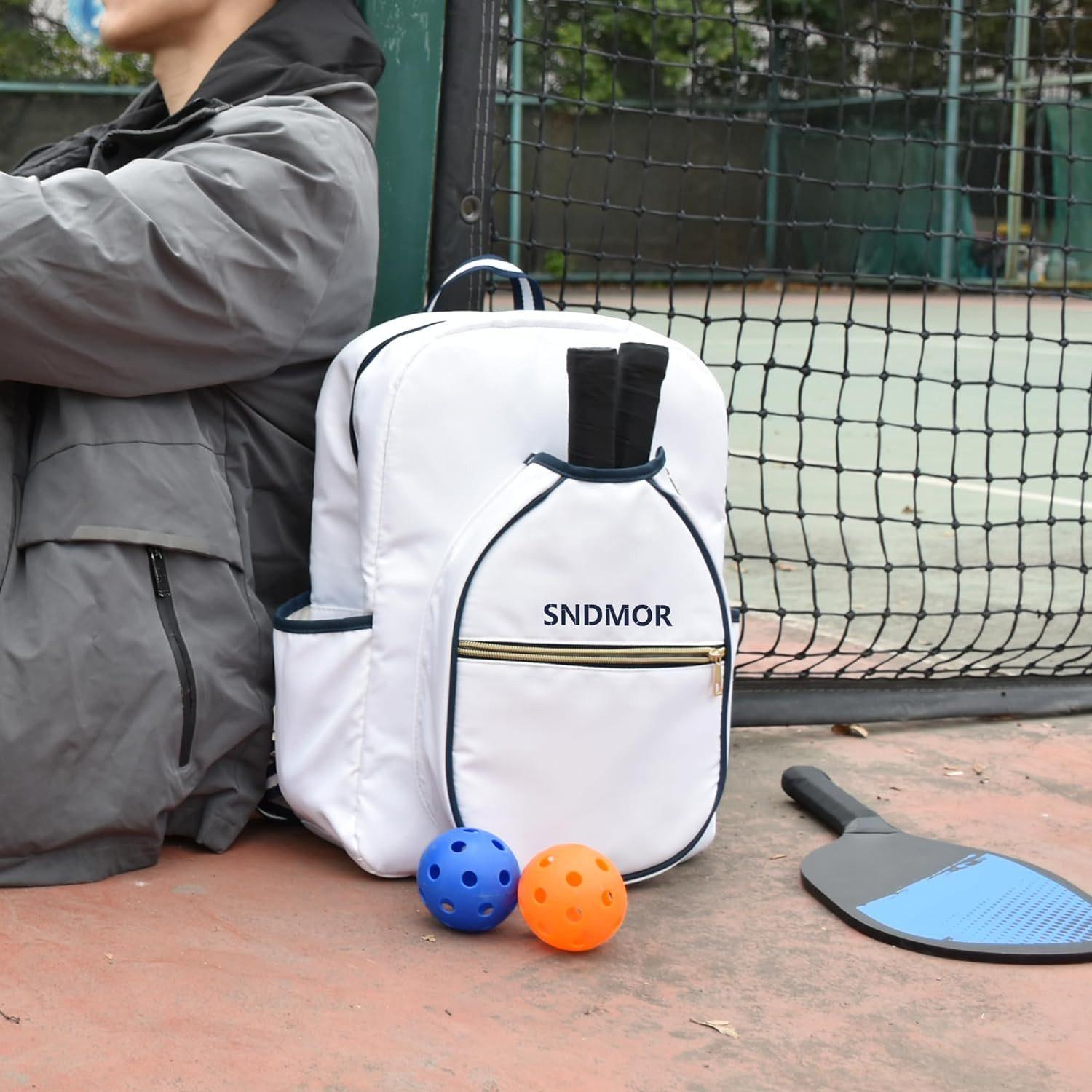 Sportrucksack - Pickleball Rucksack - Weiß - SNDMOR