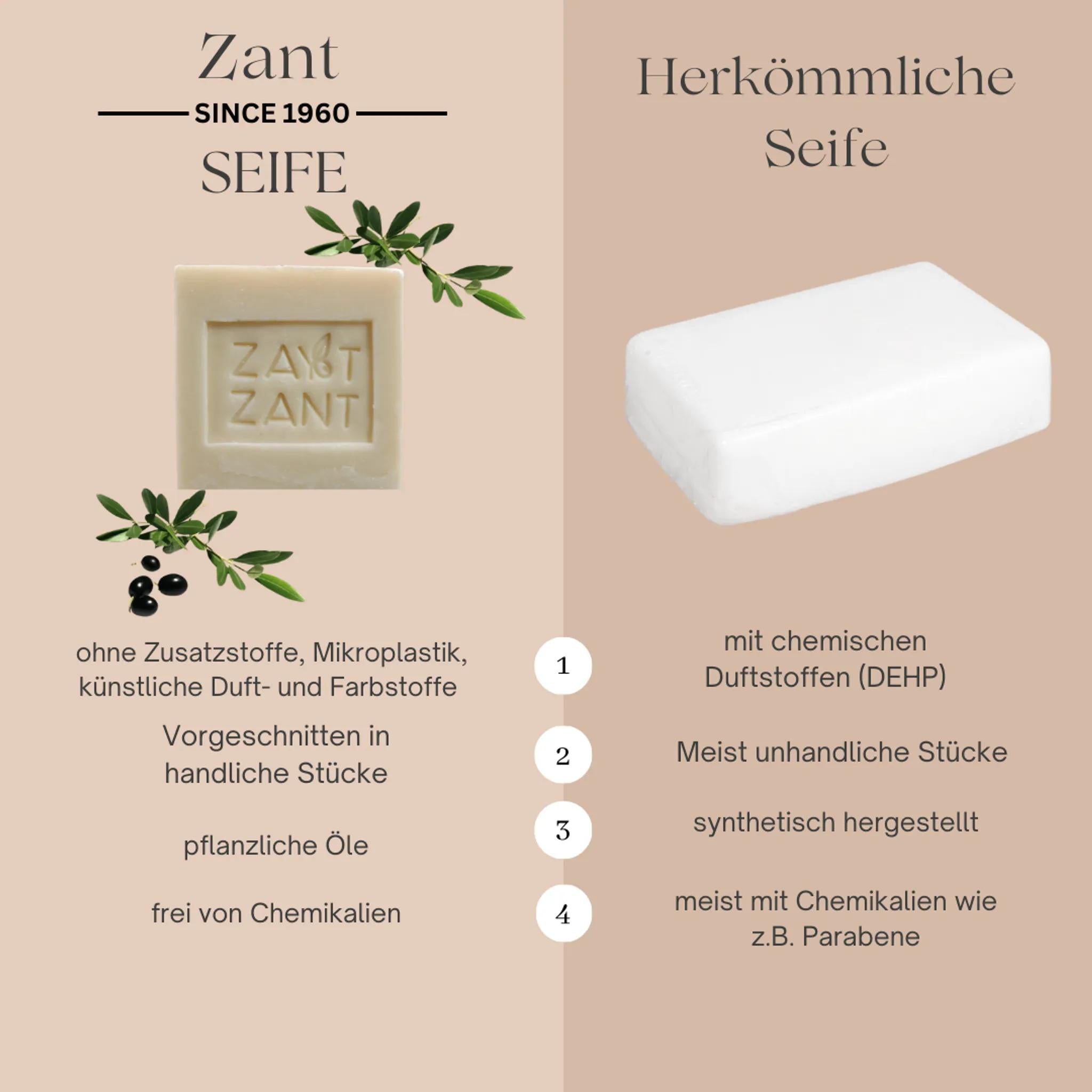 Natürliche Zant Olivenseife 6er-Set