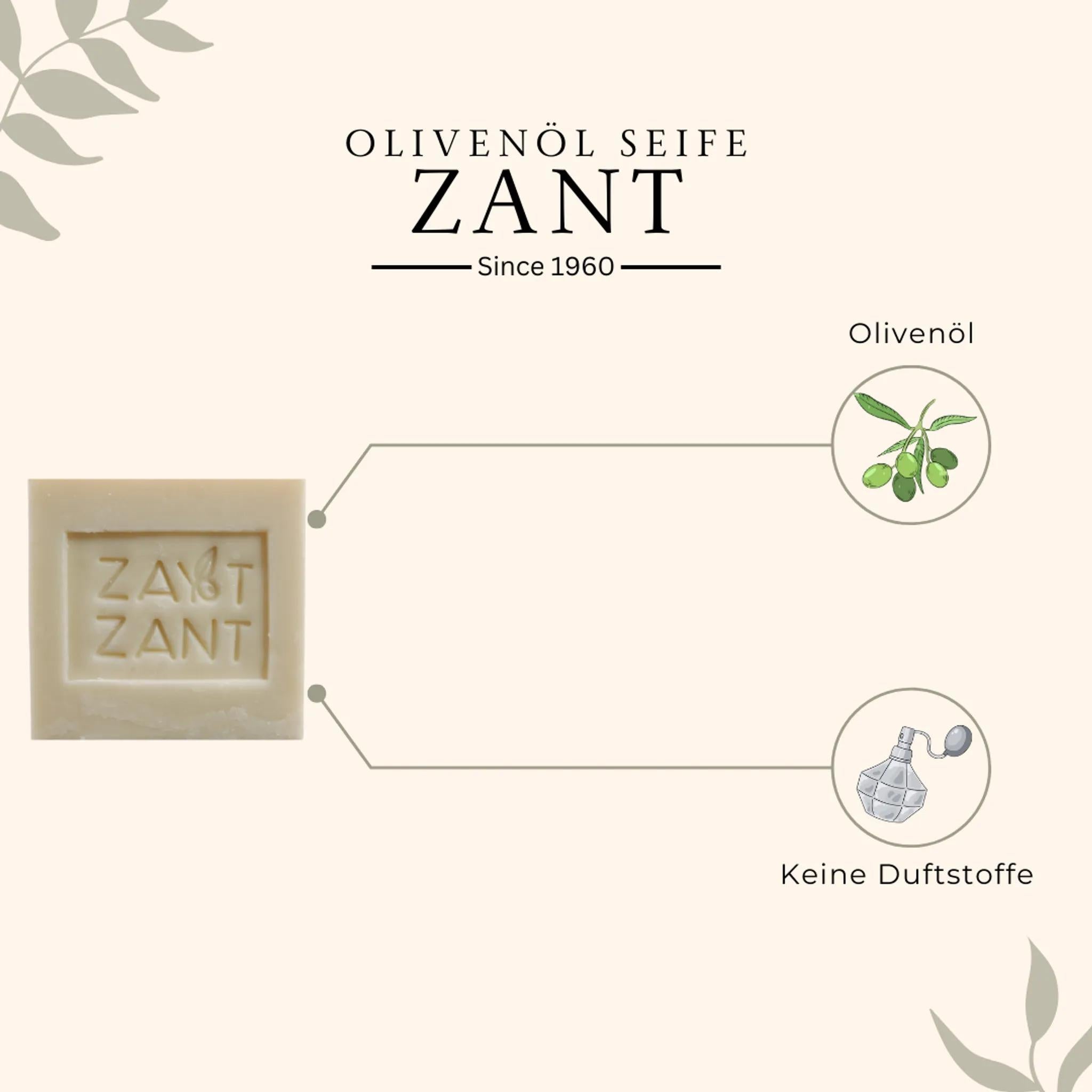 Zant - 6er-Set natürliche Seife - Olivenseife
