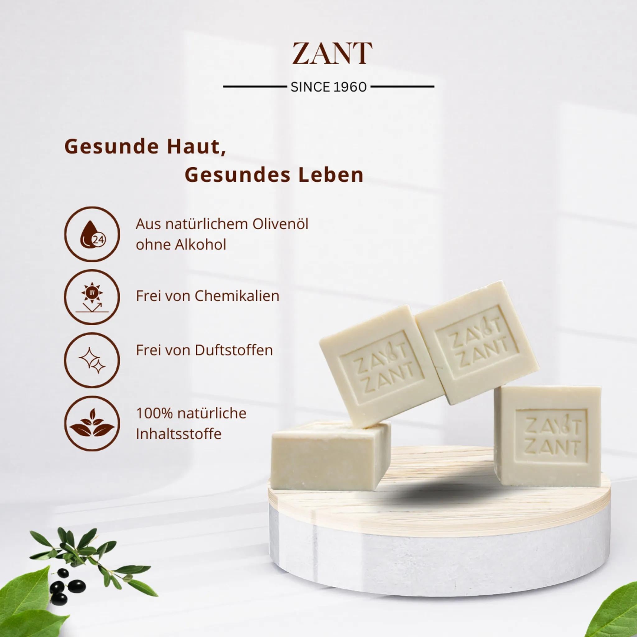 Zant - 6er-Set natürliche Seife - Olivenseife