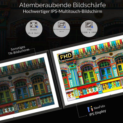 Digitaler Bilderrahmen - Goldstern PW 156 Schwarz-Weiß