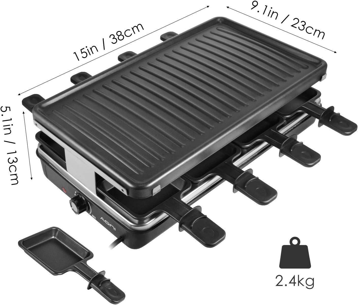 Diyarts Raclette - 8 Raclettepfännchen