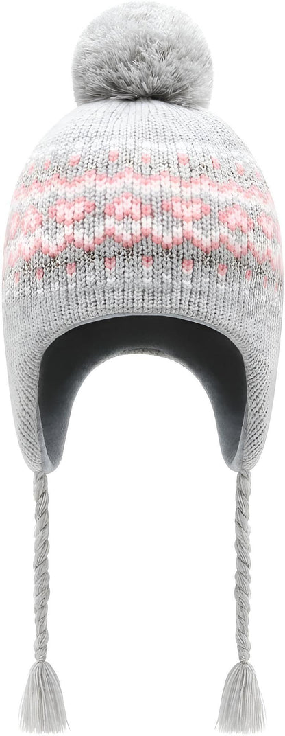 Monimo Beanie Fleecemütze - WV3V Grau/Pink