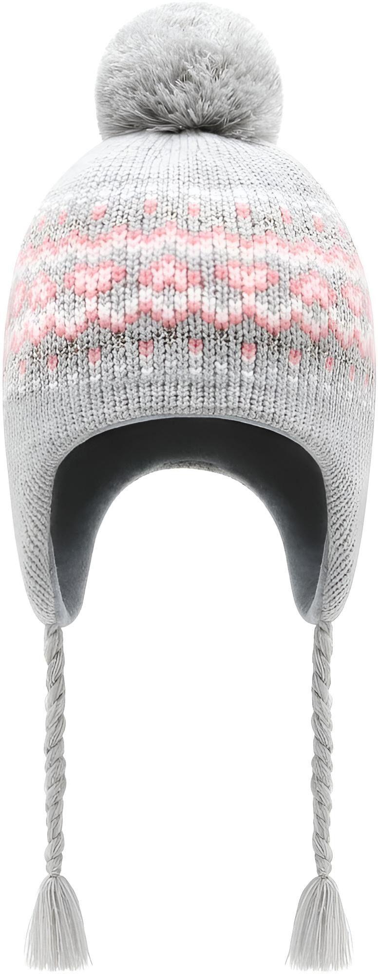 Monimo Beanie Fleecemütze - WV3V Grau/Pink