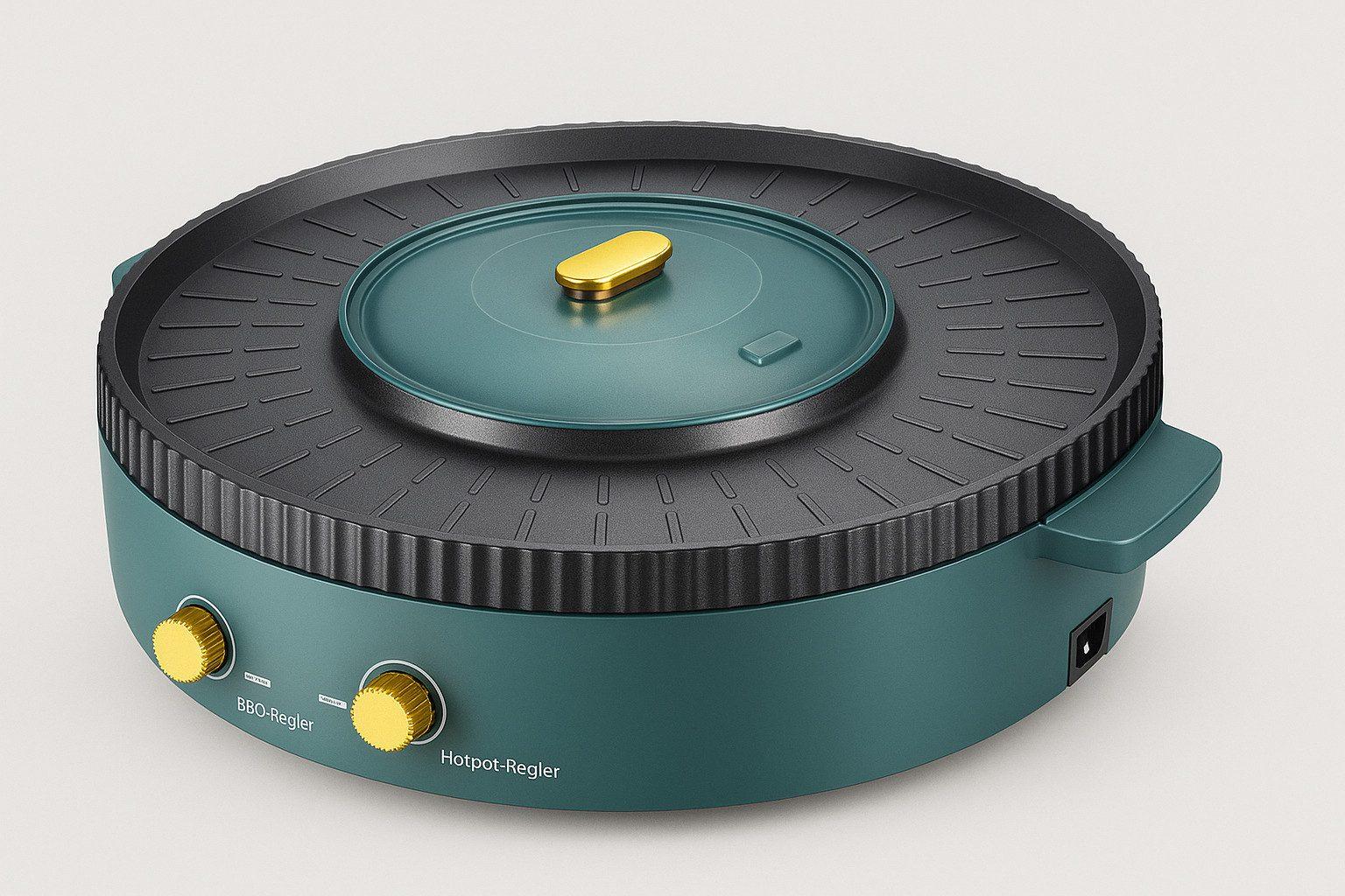 BAOSHISHAN - Smokeless Elektrogrill mit Hotpot