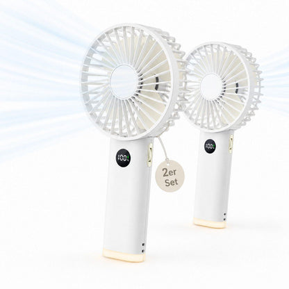 Zantan Handventilator - Weiß - 2er