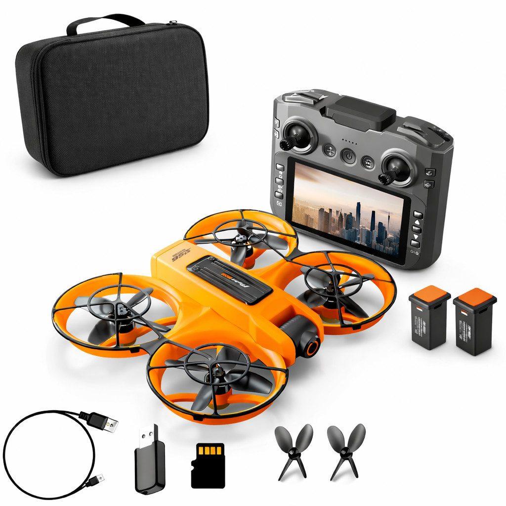 Goldstern RC Quadrocopter - S156 Orange - 3 Akkus