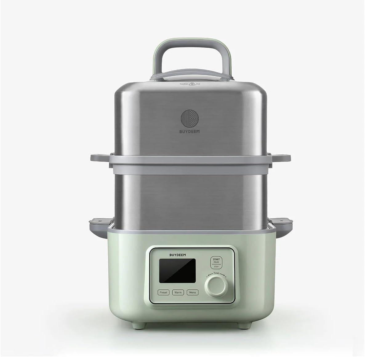 BUYDEEM - Multifunktionaler Dampfgarer 6-in-1 - Grün