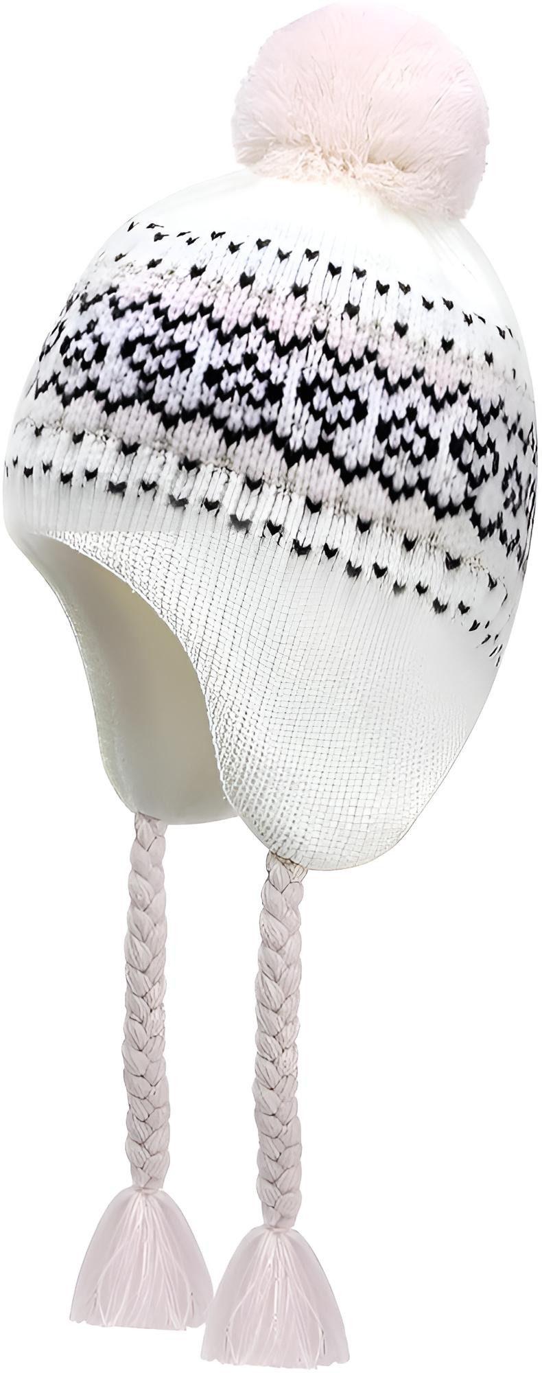 Monimo Beanie Fleecemütze - X7F7 Weiß/Pink