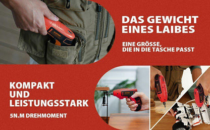 VacLife Akku-Handstaubsauger inkl. Aleapow Akku-Schrauber Set- Clean & Fix Combo Bundle