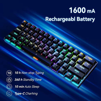 Goldstern - kabellose/wireless Gaming-Tastatur - CX23 Schwarz