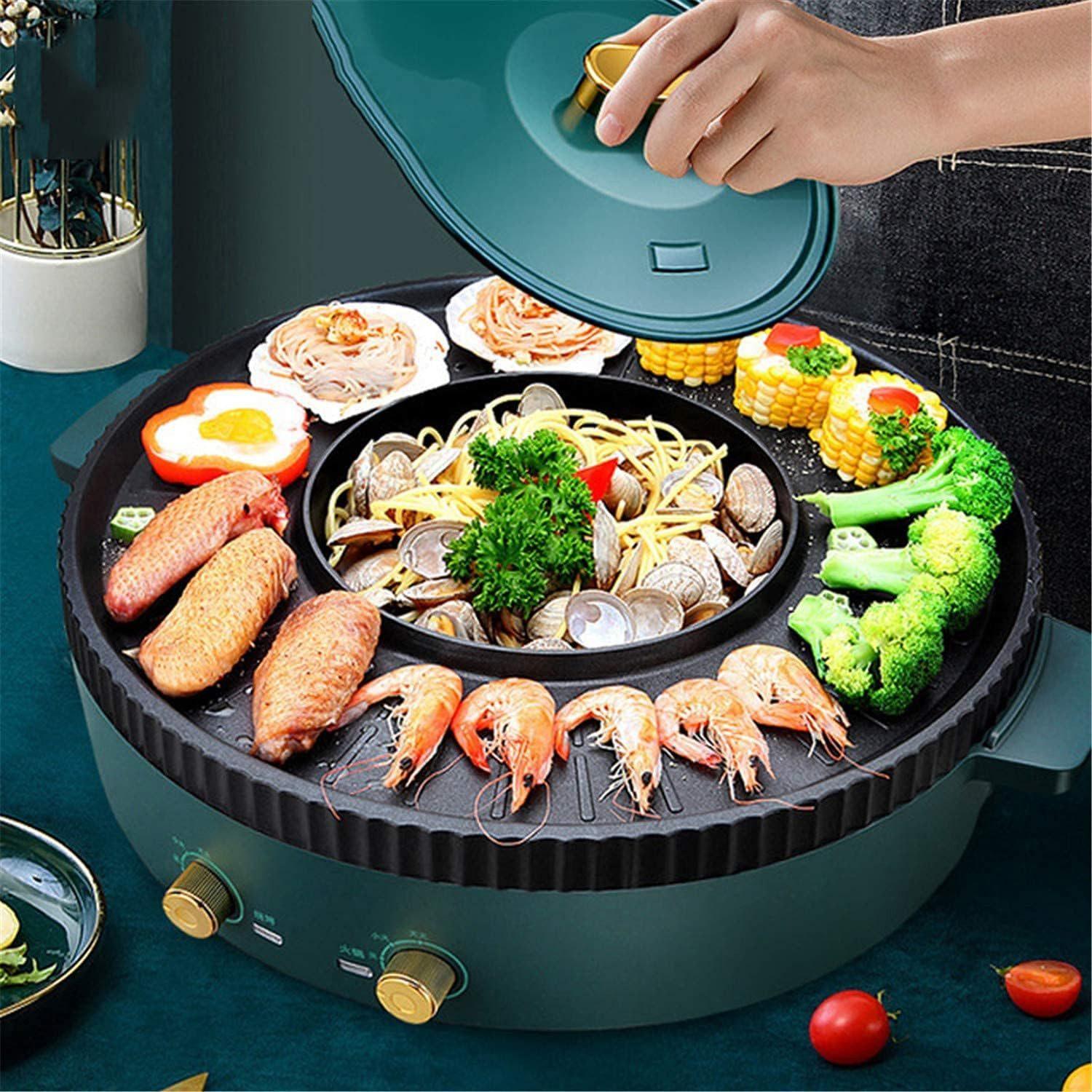 BAOSHISHAN - Smokeless Elektrogrill mit Hotpot