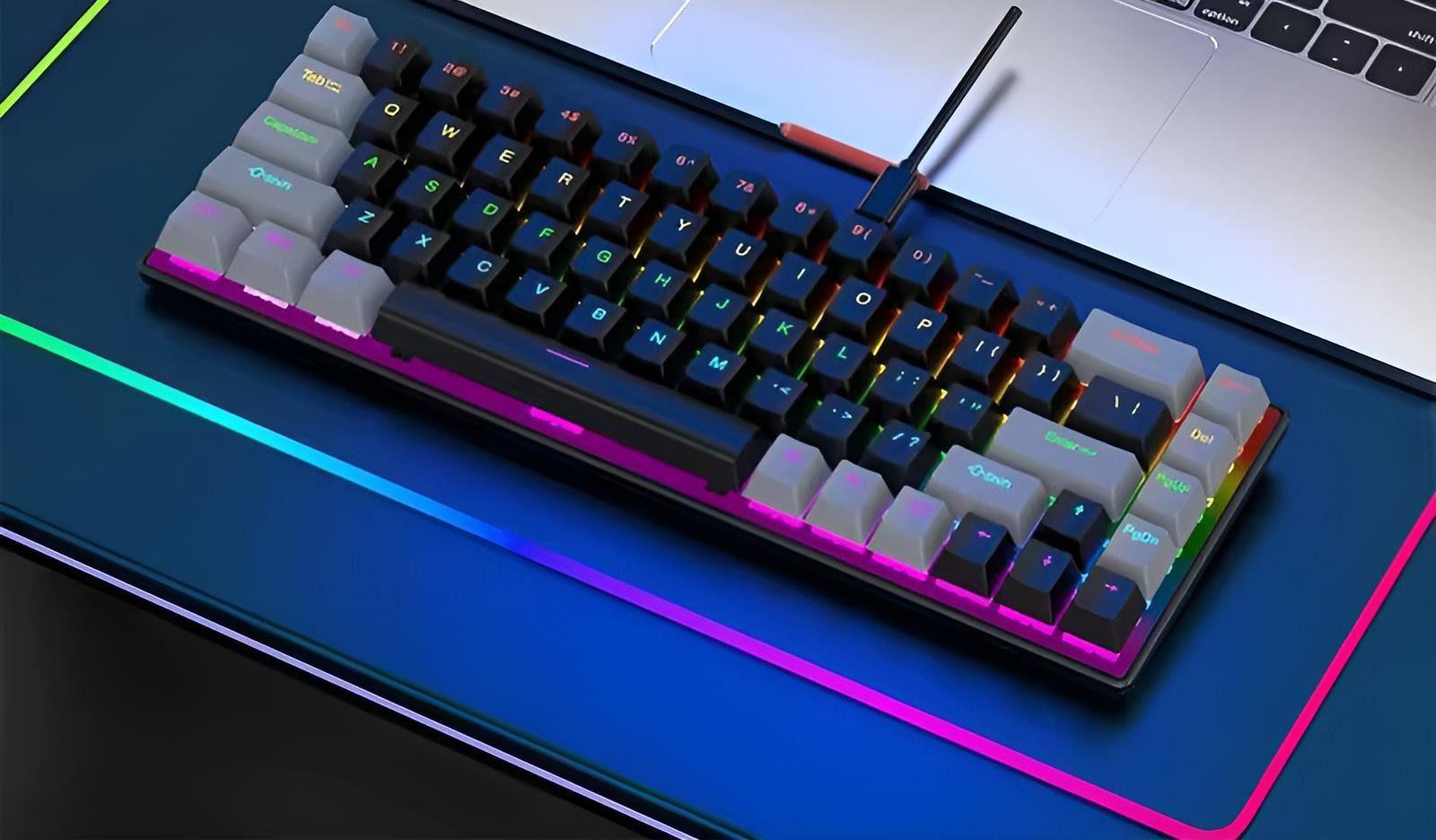 Goldstern - Gaming Tastatur - K68 Schwarz-Grau