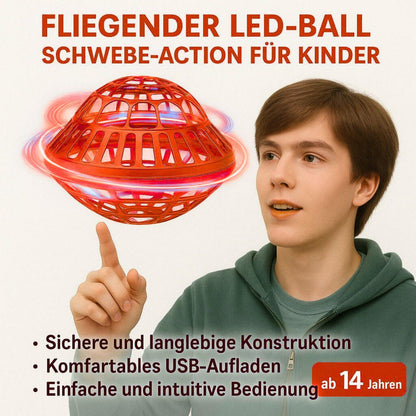 Flynova - LED Spielball Ufo - Rot