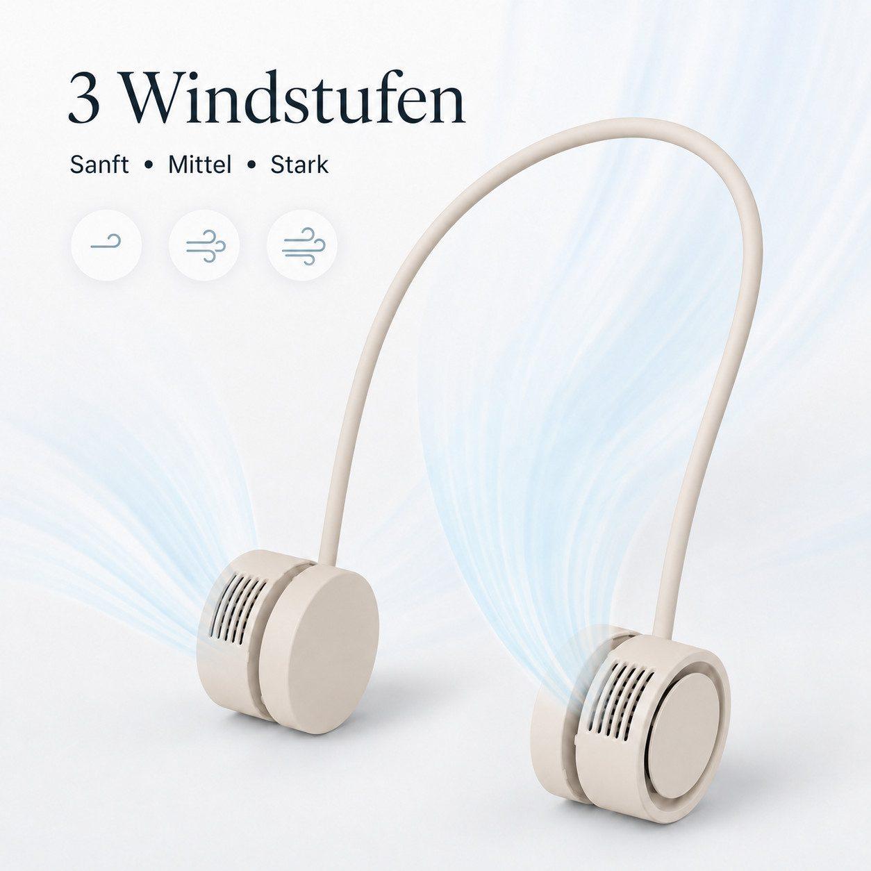Zantan - Nackenventilator 360° verstellbar - Beige