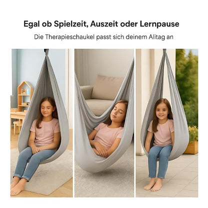 Kronenberg Therapieschaukel Kinder – Sensorische Hängeschaukel aus doppellagigem Polyester