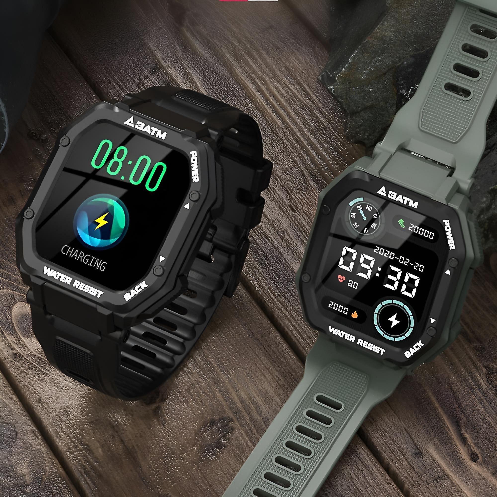 Smartwatch  Fitnessuhr  20 Sportmodi, Herzfrequenz, grün  Canspot