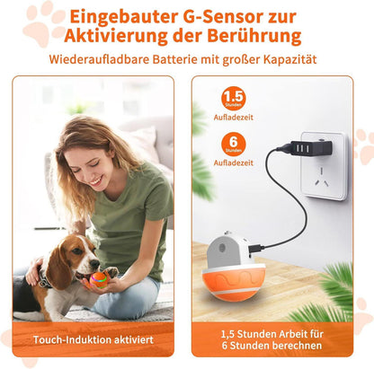 Auto Pet Toy - Ball - Orange
