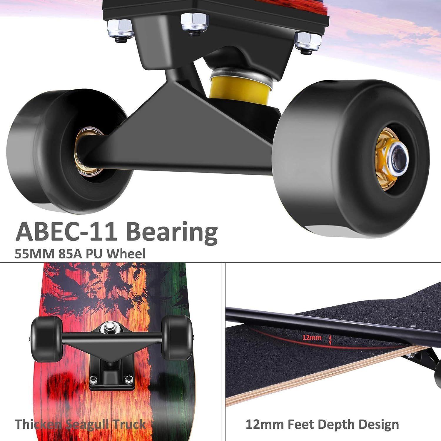 Weskate Skateboard - Lion-Orange