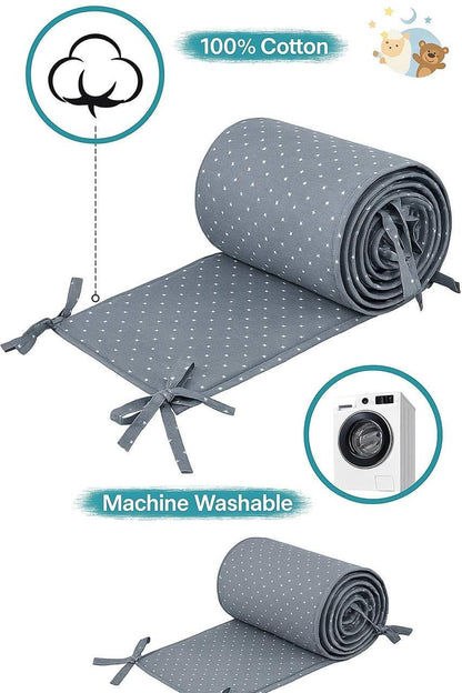 Luchild Bumpers - Bettumrandung - Star-Grau-420
