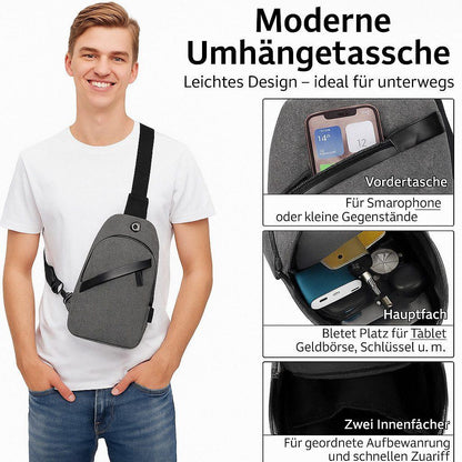 Umhängetasche - Grau