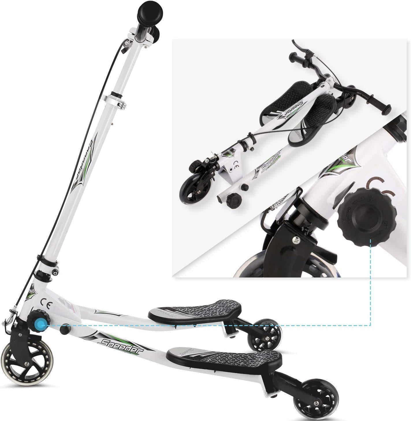 WOOKRAYS Scooter Speeder - Schwarz