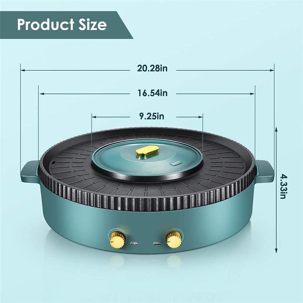 BAOSHISHAN - Smokeless Elektrogrill mit Hotpot