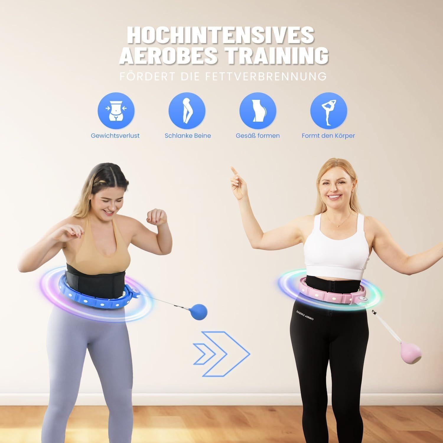 Cozylady Smart - LED Hula Hoop Reifen Blau