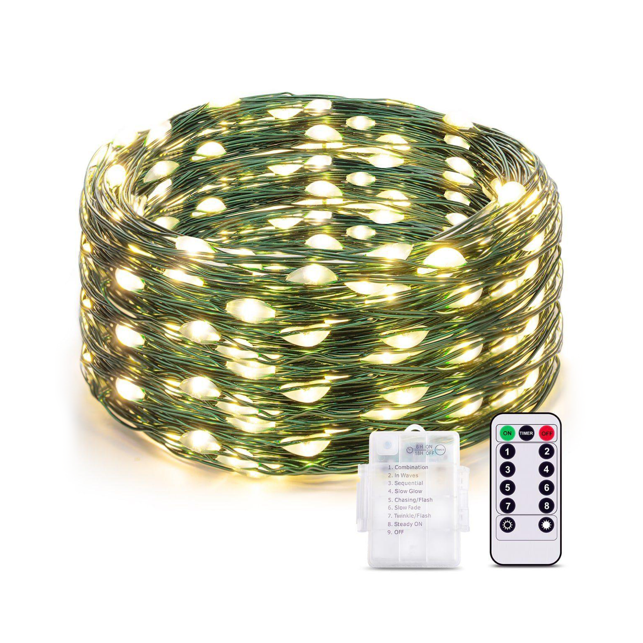 LED Lichterkette - 10M - Warmweiß