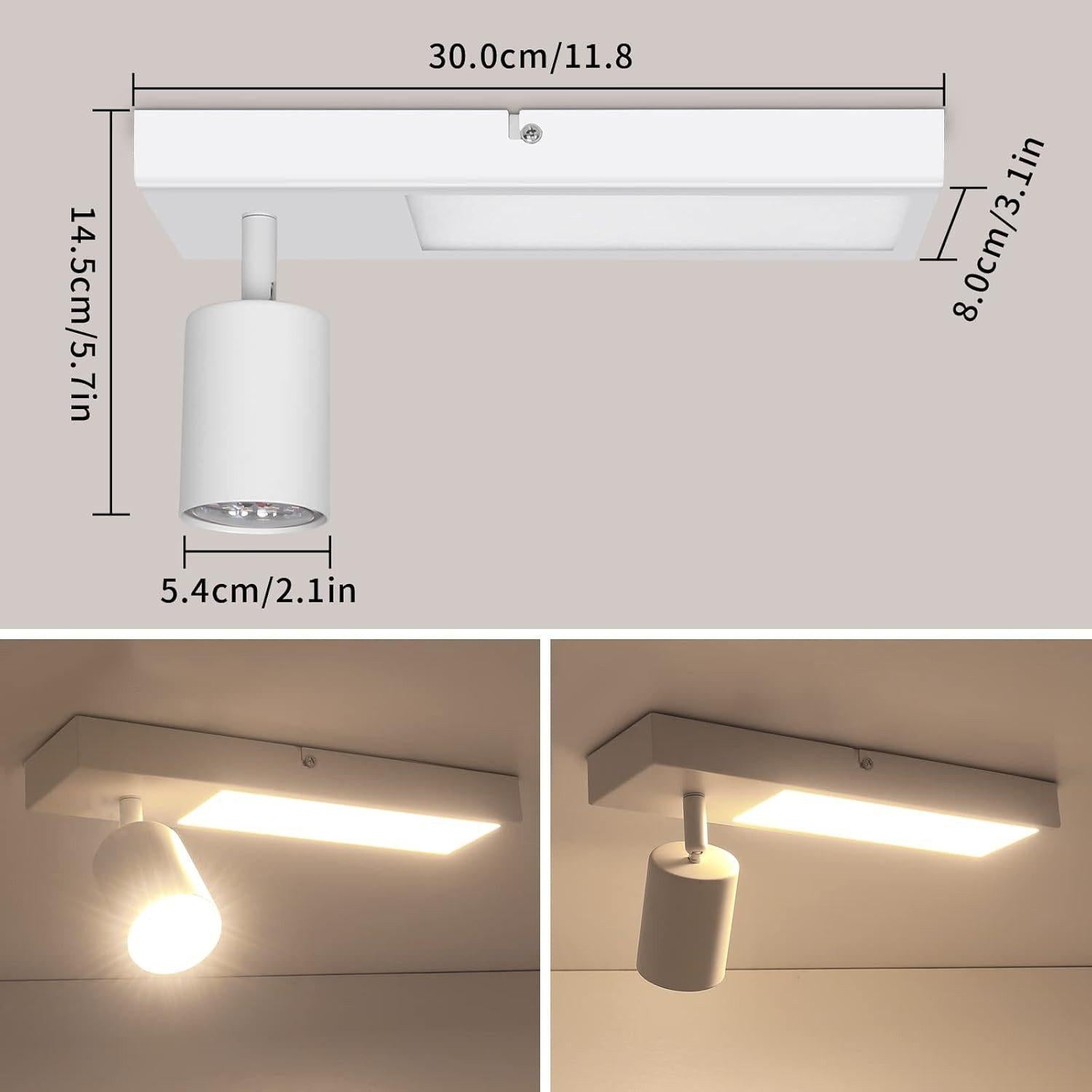 Kimjo - LED Deckenstrahler - 1er weiß