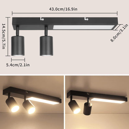 Kimjo - LED Deckenstrahler - 2er schwarz