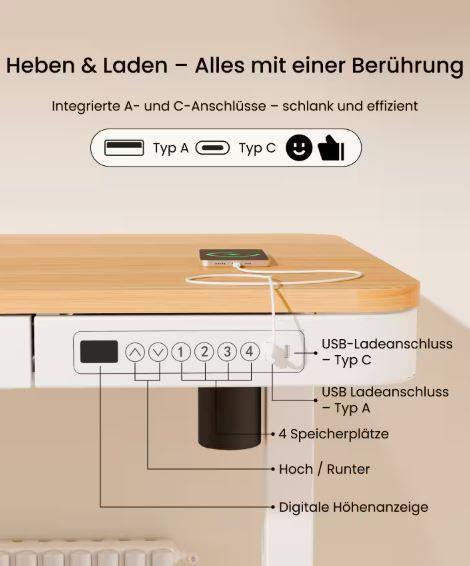 FLEXISPOT - Ergonomischer Sitz-Steh-Tisch