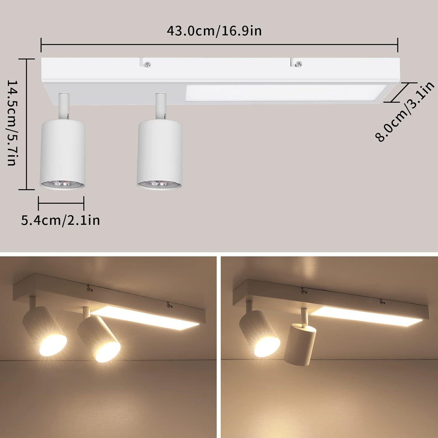 Kimjo - LED Deckenstrahler - 2er weiß