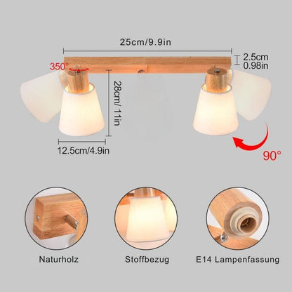 Deckenstrahler - MYCUL-Wood-Spots-2er