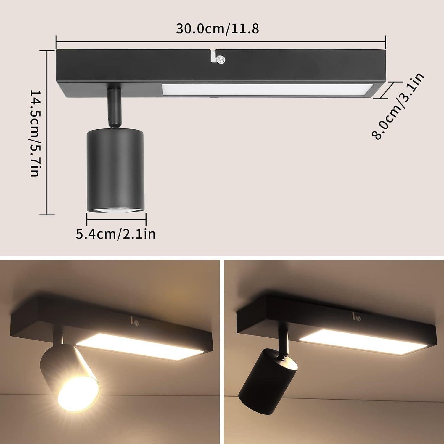 Kimjo - LED Deckenstrahler - 1er schwarz