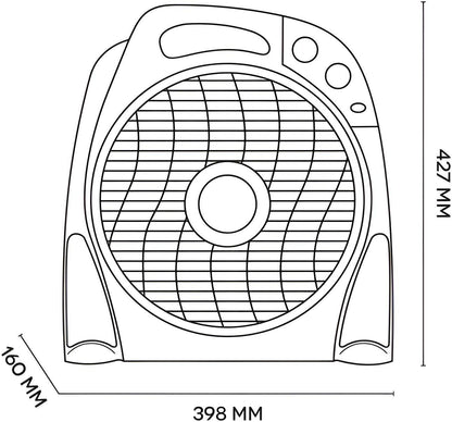 Tischventilator - AirArtDeco-AADC-30B Weiß