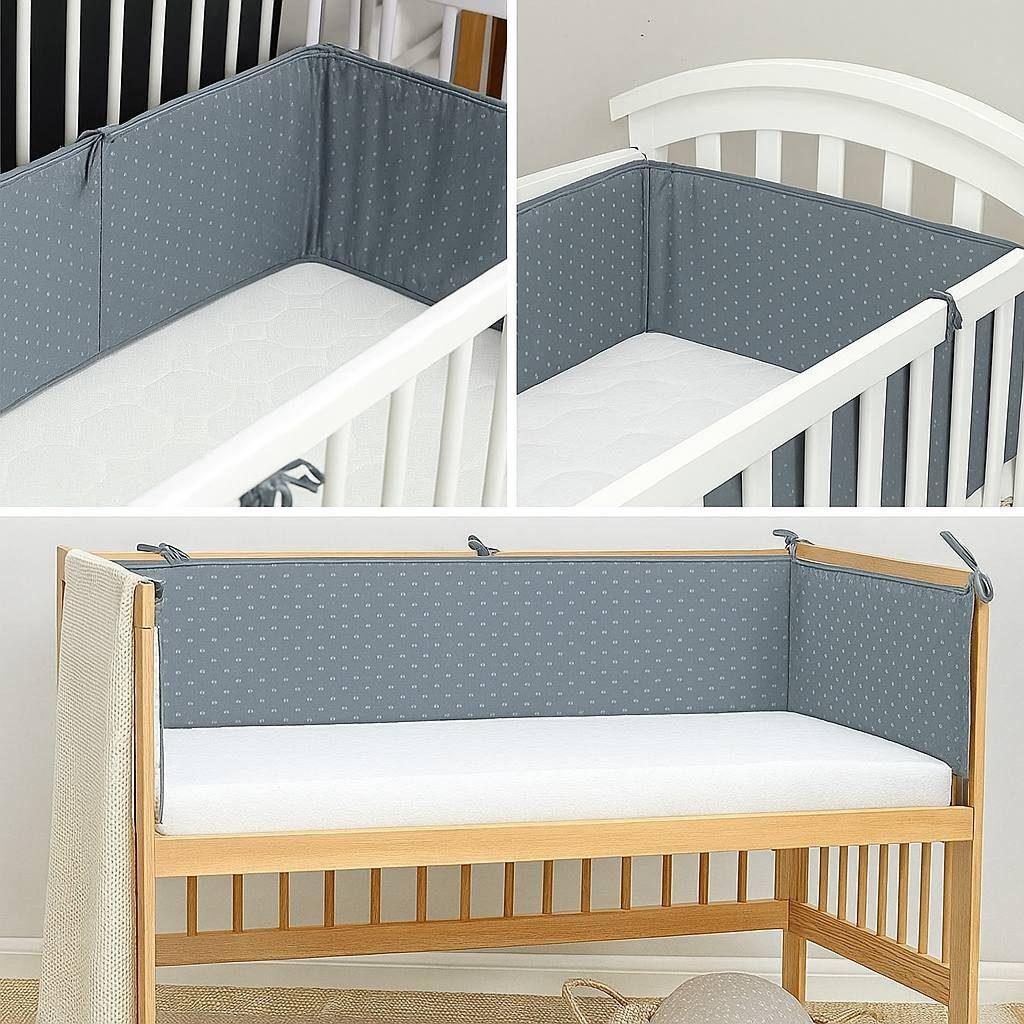 Luchild Bumpers - Bettumrandung - Star-Grau-420