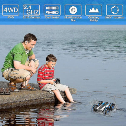RC Amphibisch ferngesteuertes Auto - Blau-01