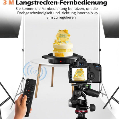 BAOSHISHAN - Elektrischer 360° Drehteller - Schwarz