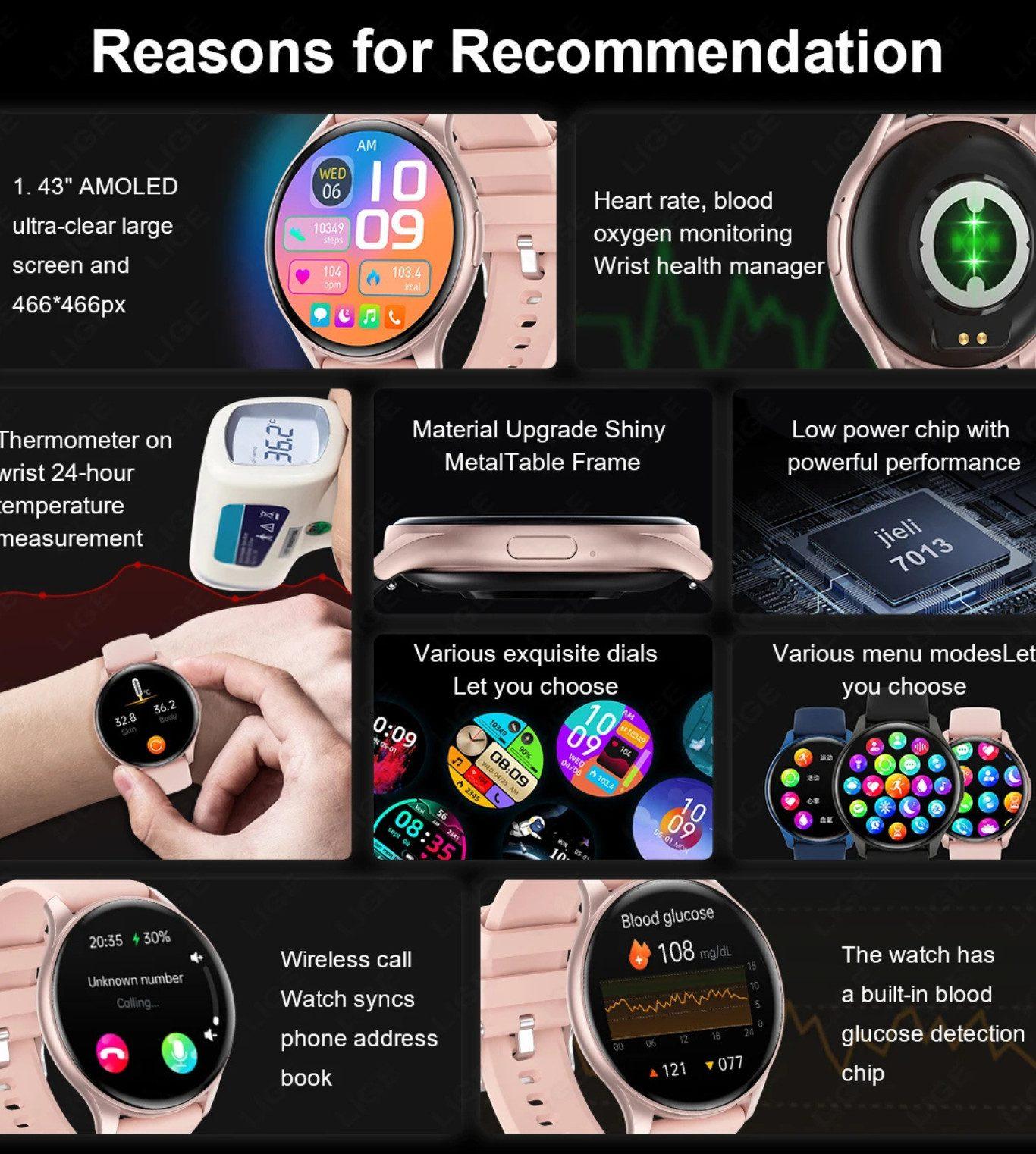 Cinnosip - Smartwatch - Rosa