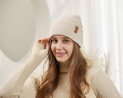 AHAHA Beanie - 2er Schwarz Beige