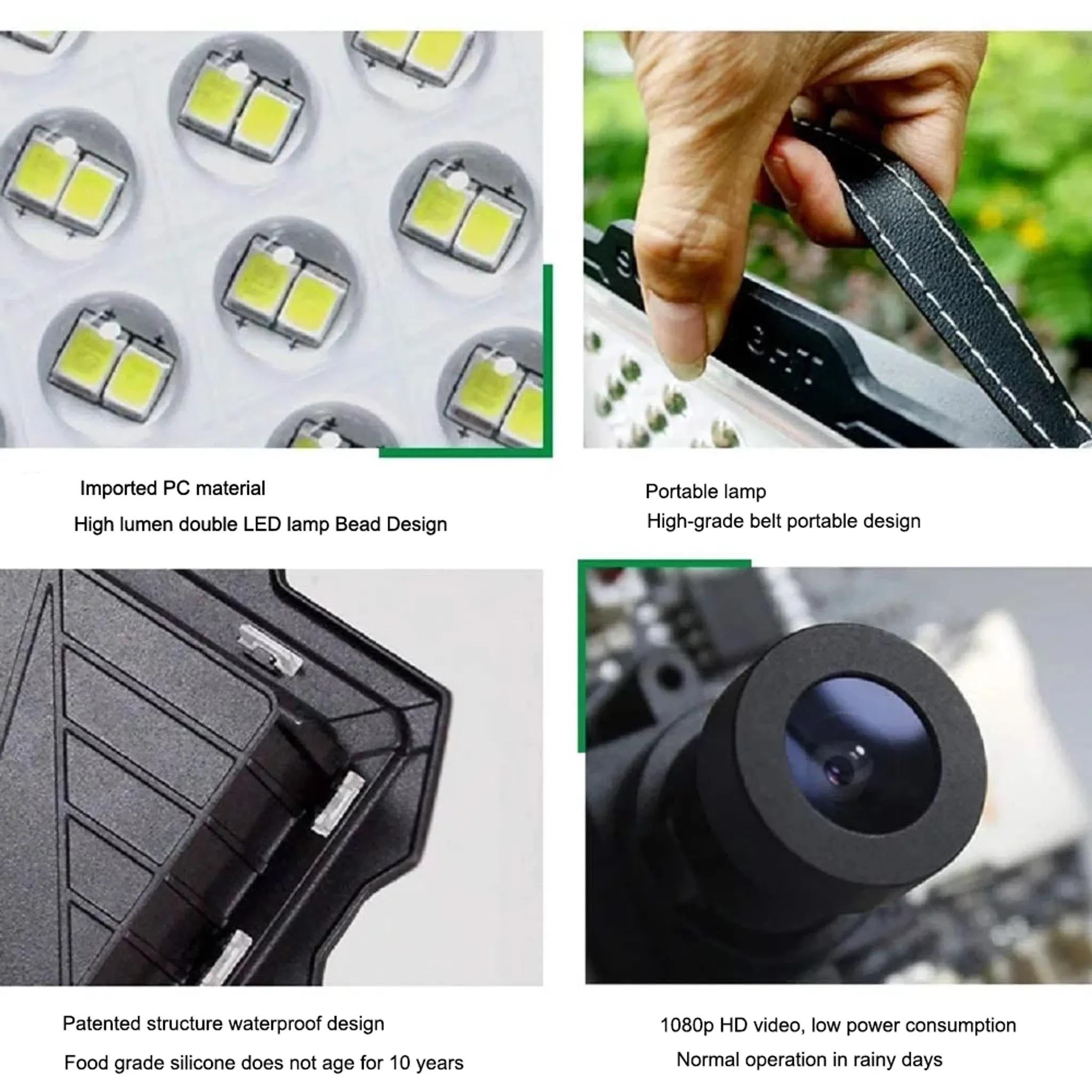 LED Solarlicht WiFi IP Kamera 1080P