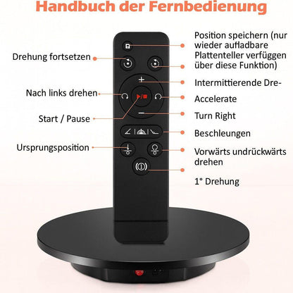 BAOSHISHAN - Elektrischer 360° Drehteller - Schwarz